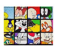 Animation Looney Tunes Icons Bugs Daffy Pepe Porky Elmer Portefeuille Bi-Fold Porte-ID & Porte-Carte, Multicolore