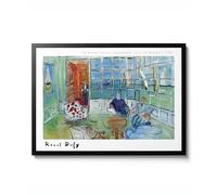 Animato Le Royal Yacht Squadron, Isle of Wight par Raoul Dufy, impression aquarelle fauviste de 1934, décoration murale nautique, poster vintage cadeau, archivage mat, A3 (impression uniquement) - 42