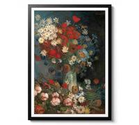 Animato Nature morte avec fleurs des prés et roses par Vincent Van Gogh, impression florale impressionniste nature morte, décoration murale vintage, poster de 1886, poster d'archivage mat, A2