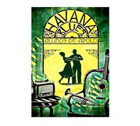 Animato Poster de voyage vintage Havane, Cuba, imprimé tourisme rétro, attractions populaires dans le monde, carte postale, décoration d'intérieur, archivage mat, 50 x 70 cm (impression uniquement) -