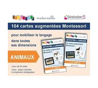 Animaux - 104 Cartes Augmentées Montessori Pour Mobiliser Le Langage Dans Toutes Ses Dimensions - Avec 2 Jeux De 52 Cartes