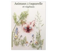 Animaux à l'aquarelle et végétaux (Calendrier mural 2027 DIN A3 horizontal), CALVENDO calendrier mensuel: Aquarelles d'animaux décorés de végétaux