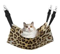 Animaux à Peau de léopard,Hamac Suspendu pour Chat, lit Suspendu Doux Double Face pour Petits Chiens,L