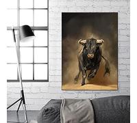 Animaux abstraits peintures sur toile moderne coloré taureau affiches et impressions Art mural pour salon Cuadros décor photos 60x80 cm sans cadre
