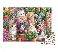 Animaux adorables, Jeux de Puzzle, Puzzles stimulants, idées Cadeaux pour Hommes et Femmes, Divertissement en Famille, 300 pièces (40 x 28 cm)