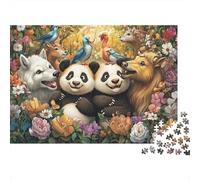 Animaux adorables, Jeux éducatifs, Puzzles stimulants, idées Cadeaux pour Femmes et Hommes, 300 pièces (40 x 28 cm)