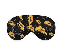 Animaux africains sur la carte de l'Afrique masque pour les yeux de sommeil mignon bandeau pour les yeux couvre les yeux pour les femmes hommes cadeaux