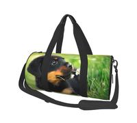 Animaux Animal Mignon Chien Chiot Rottweiler, Sac de Voyage de Grande capacité, Sac à Main Rond, Sac de Voyage de Sport, fourre-Tout, Sac de Fitness