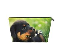 Animaux Animal Mignon Chien Chiot Rottweiler, Trousse de Toilette Trousse de Maquillage Sac à cosmétiques Trousse de Toilette de Voyage Portable