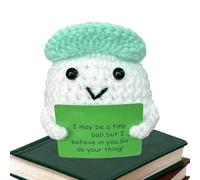 Animaux au Crochet | Jouet Golf Ball Positif - Drôle Ornement de Bureau Souvenir en Peluche Portable pour Décoration Intérieure et Cadeau pour Anniversaire, Noël, Fête de Retraite et