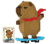 Animaux Blocs de Construction Capybara Mini Blocs de Construction Dessin animé Classiques Jouet éducatif Puzzle Meilleur Cadeau pour Enfants et Adultes Artisanat Fait Main (B)
