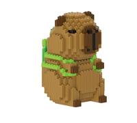 Animaux Blocs de Construction Capybara Mini Blocs de Construction Dessin animé Classiques Jouet éducatif Puzzle Meilleur Cadeau pour Enfants et Adultes Artisanat Fait Main