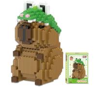 Animaux Blocs de Construction Capybara Mini Blocs de Construction Dessin animé Classiques Jouet éducatif Puzzle Meilleur Cadeau pour Enfants et Adultes Artisanat Fait Main (D)