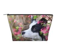 Animaux Border Collie Mignon Chien Animal de Compagnie, Trousse de Toilette Trousse de Maquillage Sac à cosmétiques Trousse de Toilette de Voyage Portable