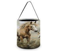 Animaux Broderie Peintures Chevaux Impression Panier de bonbons Halloween Trick or Treat Sacs Cadeau Seau pour Halloween Fête ou Fournitures quotidiennes, Style, Taille Unique, Style :, Taille unique