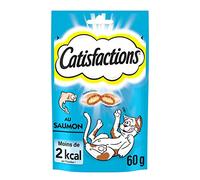 animaux CATISFACTIONS - Friandises Au Saumon pour Chats Et Chatons 60G - Lot De 4 - Offre Special