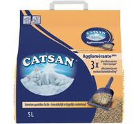 animaux CATSAN - Litière Minérale Agglomérante pour Chat 5L - Lot De 2 - Livraison Offerte