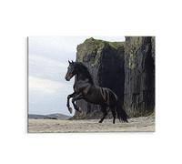 Animaux Chevaux Peinture Numero pour Adulte, DIY Peinture Numero d'art Acrylique pour Débutants Facile sur Toile 40x50 cm avec Pinceaux, Toile Peintures Pour la Decor de la Maison (sans Cadre) i-174