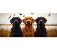 Animaux chiens Diamond Painting Adulte, 5D DIY Peinture Diamant Complet Set, Diamant Cristal Art Broderie Adultes Enfants Peinture Kit, pour Décoration Murale Maison Créatifs Cadeau 90x210cm v-113