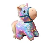 Animaux colorés à paillettes Jouets Premium PP Coton Enfants Étude Compagnon Bureau Décoration Cadeau Peluche Mignon