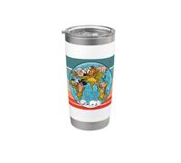 Animaux Conservation de la Terre Dessin animé Faune Gobelet isotherme en acier inoxydable double paroi