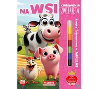Animaux curieux Dans la campagne avec des crayons et des autocollants - Katarzyna Salamon (Bücher mit Aufklebern auf Polnisch)