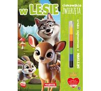 Animaux curieux Dans la forêt avec des crayons et des autocollants (Buch auf Polnisch)