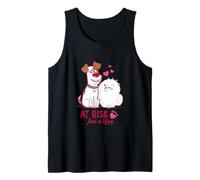 Animaux de Compagnie à Risque pour Un Baiser Heart Paws Love Débardeur