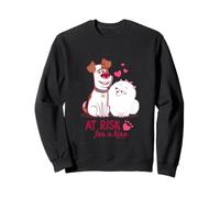 Animaux de Compagnie à Risque pour Un Baiser Heart Paws Love Sweatshirt
