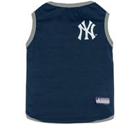 Animaux de compagnie First MLB New York Yankees T-shirt r versible X-Small pour Dogs & Cats.Comment le logo de l' quipe est livr avec 2 designs