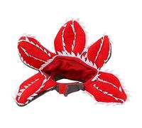 Animaux de Compagnie Halloween Man Eater Fleur Chapeau Confortable en Peluche Réglable Effrayant Horreur pour Animaux De Compagnie Chapeau pour Partie (M)