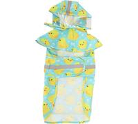 Animaux de compagnie imperméable modèle de blessure imperméable réfléchissant réglable 4 -pieds capuche chien imperméable pour les chiens petits et moyens s s