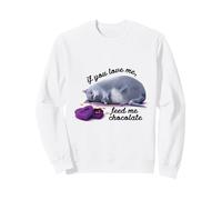 Animaux DE Compagnie Si tu m'aimes, Donne-Moi du Chocolat Sweatshirt