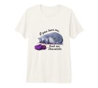 Animaux DE Compagnie Si tu m'aimes, Donne-Moi du Chocolat T-Shirt Haut de Gamme