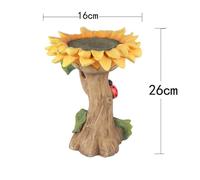Animaux de jardin raton laveur enracinés PupMED Roosters Rookasgehogs Grenouilles Tournesols Ornements en résine - Type Sunflower