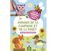 Animaux de la campagne et de la forêt: Stickers vinyle repositionnables