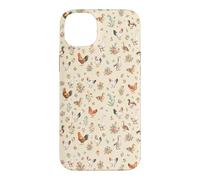 Animaux de la Ferme - Motif Floral Cottagecore, Poulet et Canard - Esthétique Coque pour iPhone 14 Plus