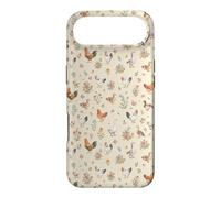 Animaux de la Ferme - Motif Floral Cottagecore, Poulet et Canard - Esthétique Coque pour iPhone Air