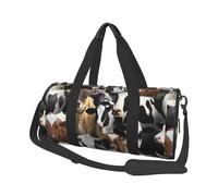 Animaux de la Ferme Vaches laitières Vache, Sac de Voyage de Grande capacité, Sac à Main Rond, Sac de Voyage de Sport, fourre-Tout, Sac de Fitness