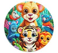Animaux de la forêt 1000 Piece Jigsaw Puzzle for Adults Family Challenge Toys Stress Relief Puzzle Exercise The Memory of The Brain for Men, Women, Elders, Seniors 1000pcs (67.5x67.5cm)