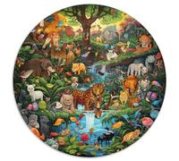 Animaux de la forêt 1000 Piece Science Fiction Jigsaw Puzzle for Adults Educhational Games Stress Relief Puzzle Exercise The Memory of The Brain for Men, Women, Elders, Seniors 1000pcs (67.5x67.5cm)