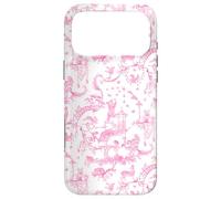 Animaux de la forêt Rose Vif en Toile, Ours, Lapin, cerf, Renard Coque pour iPhone 17 Pro Max