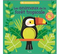 Animaux de la forêt tropicale 10 matières à toucher - Wendy Kendall - Piccolia - cartonné - Document jeunesse