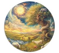 Animaux de la Jungle 1000 Piece Jigsaw Puzzle for Adults Educhational Games Stress Relief Puzzle Exercise The Memory of The Brain for Men, Women, Elders, Seniors 1000pcs (67.5x67.5cm)