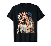 Animaux de la Jungle pour Enfants de 6 Ans T-Shirt