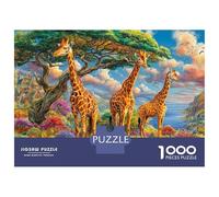 Animaux de la Savane Africaine Puzzle 1000 Pièces Difficile-Jeu De Réflexion pour Adultes Et Enfants (14+),Jeu De Défi Intellectuel 70x50cm/1000pcs