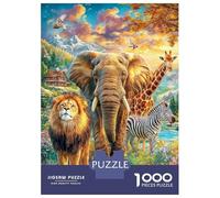 Animaux de la Savane Africaine Puzzle 1000 Pièces, Puzzles Difficiles, Adaptés Aux Adultes Et Aux EnfFourmis, Jeu De Défi Intellectuel 52x38cm/1000pcs