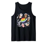 Animaux de l'espace Gay Rainbow Planet Pride Cosmic Débardeur