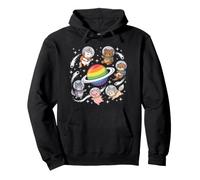 Animaux de l'espace Gay Rainbow Planet Pride Cosmic Sweat à Capuche