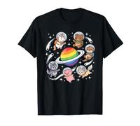 Animaux de l'espace Gay Rainbow Planet Pride Cosmic T-Shirt